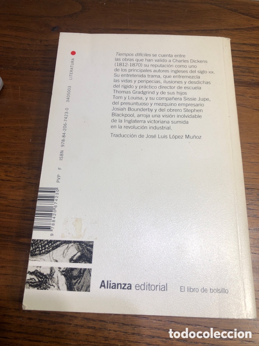 Libros: CHARLES DICKENS, TIEMPOS DIF&Iacute;CILES, ALIANZA EDITORIAL 2010 - Foto 9