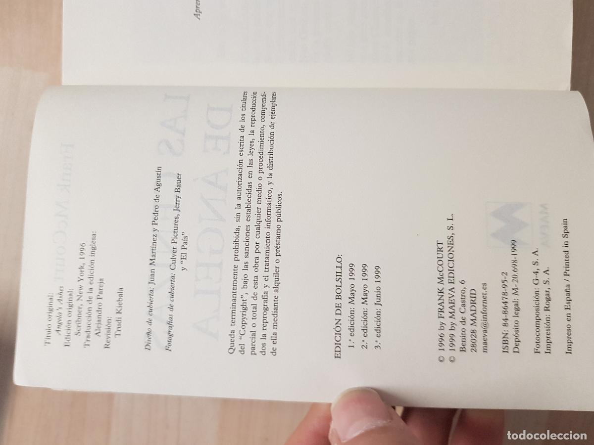 Libros: Las cenizas de &aacute;ngela - Frank McCourt - Foto 3