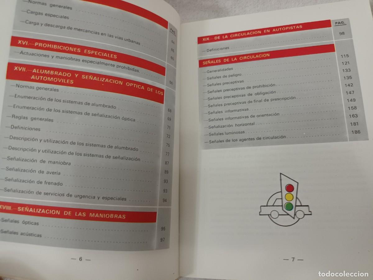 Libros: LECCIONES PROGRAMADAS DE SE&Ntilde;ALES Y C&Oacute;DIGO DE LA CIRCULACI&Oacute;N. JUAN CANO Y LUIS MARTOS (1974) - Foto 5