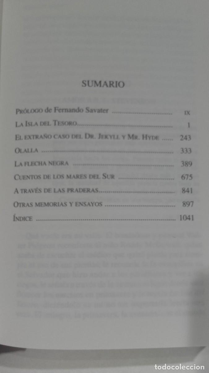 Libros: OBRAS SELECTAS DE ROBERT LOUIS STEVENSON - STEVENSON, ROBERT LOUIS - Foto 2