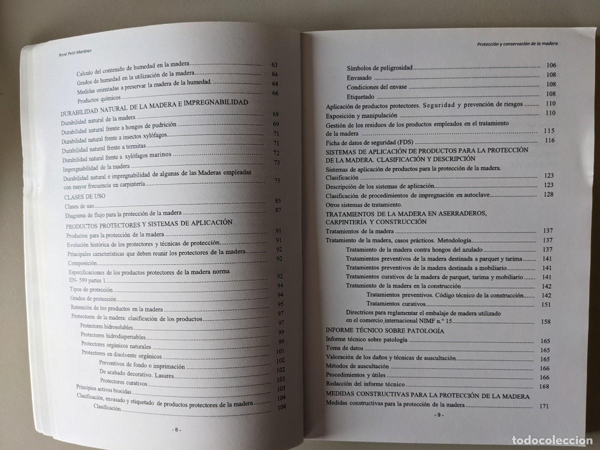 Libros: PROTECCION Y CONSERVACION DE LA MADERA - RENE PETIT MARTINEZ - 2&ordf; EDICION - Foto 3