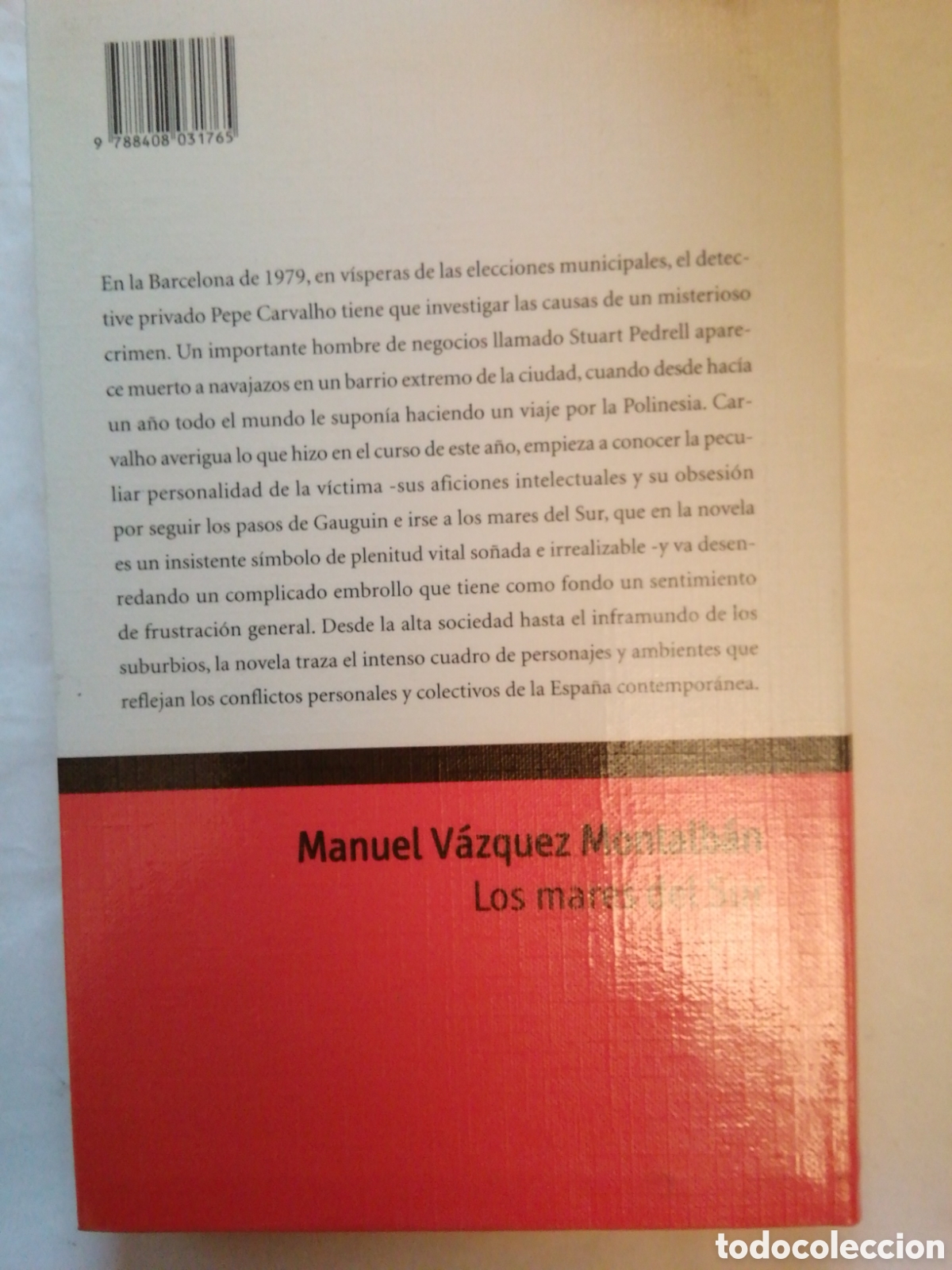 Libros: Los Mares del Sur. Manuel Vazquez Montalban - Foto 2