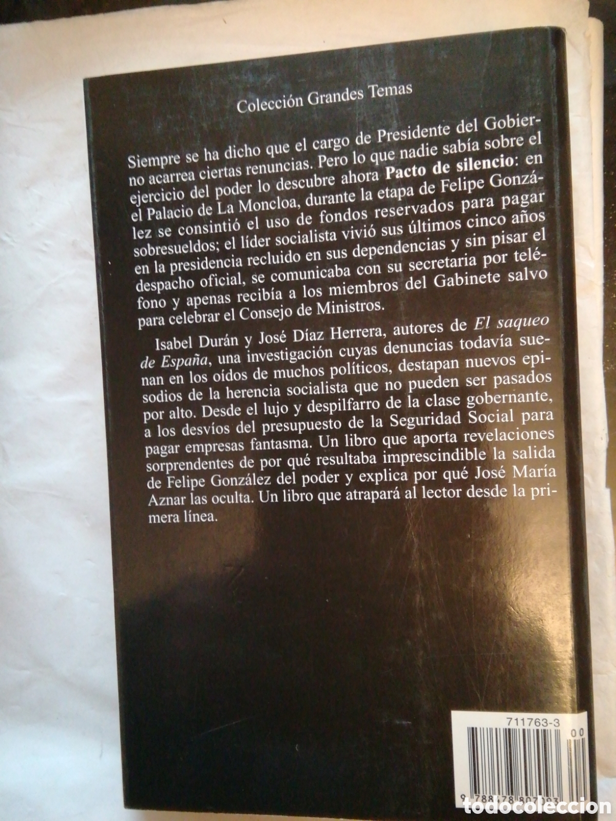 Libros: Pacto de Silencio. Jose Diaz Herrera - Foto 2