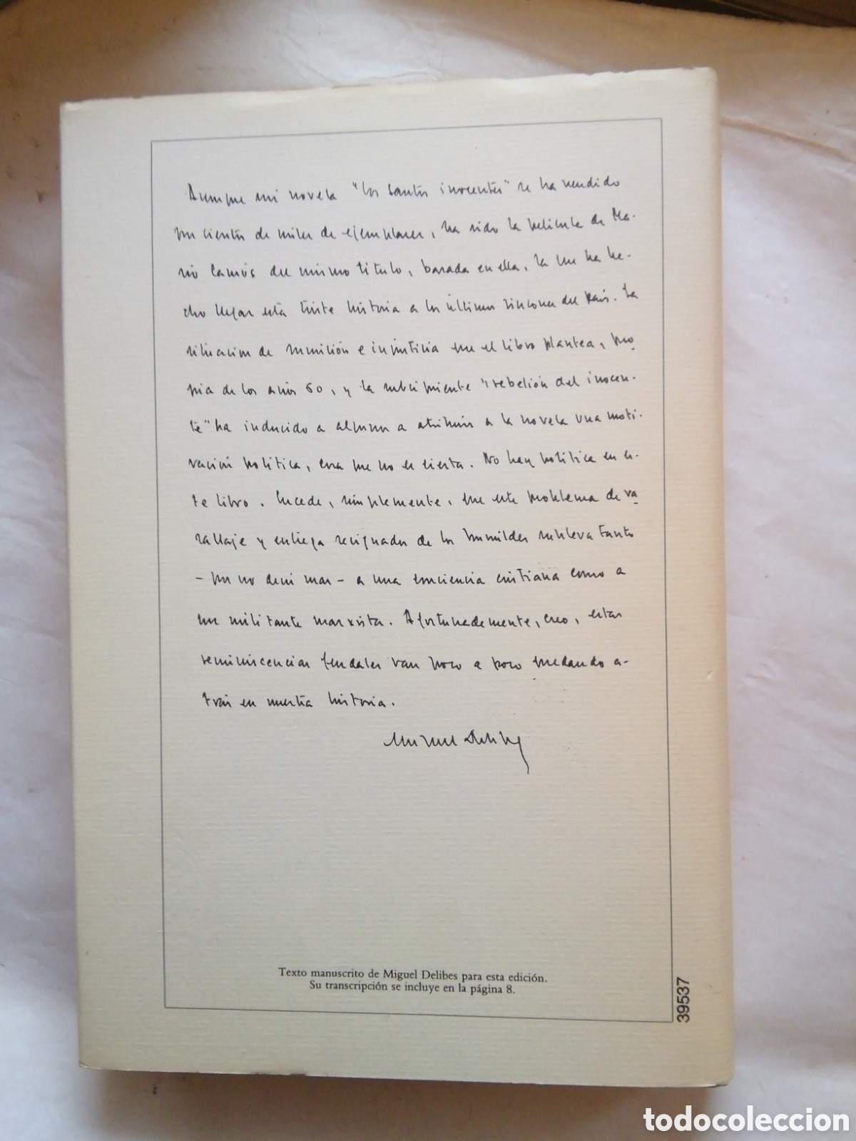 Libros: Los Santos Inocentes Miguel Delibes - Foto 2