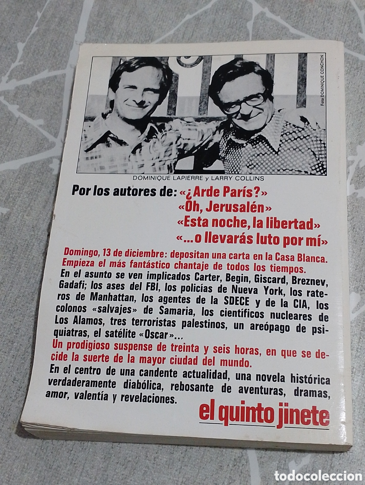 Libros: Libro el quinto elemento novela de Dominique lapierre Larry Collins - Foto 4