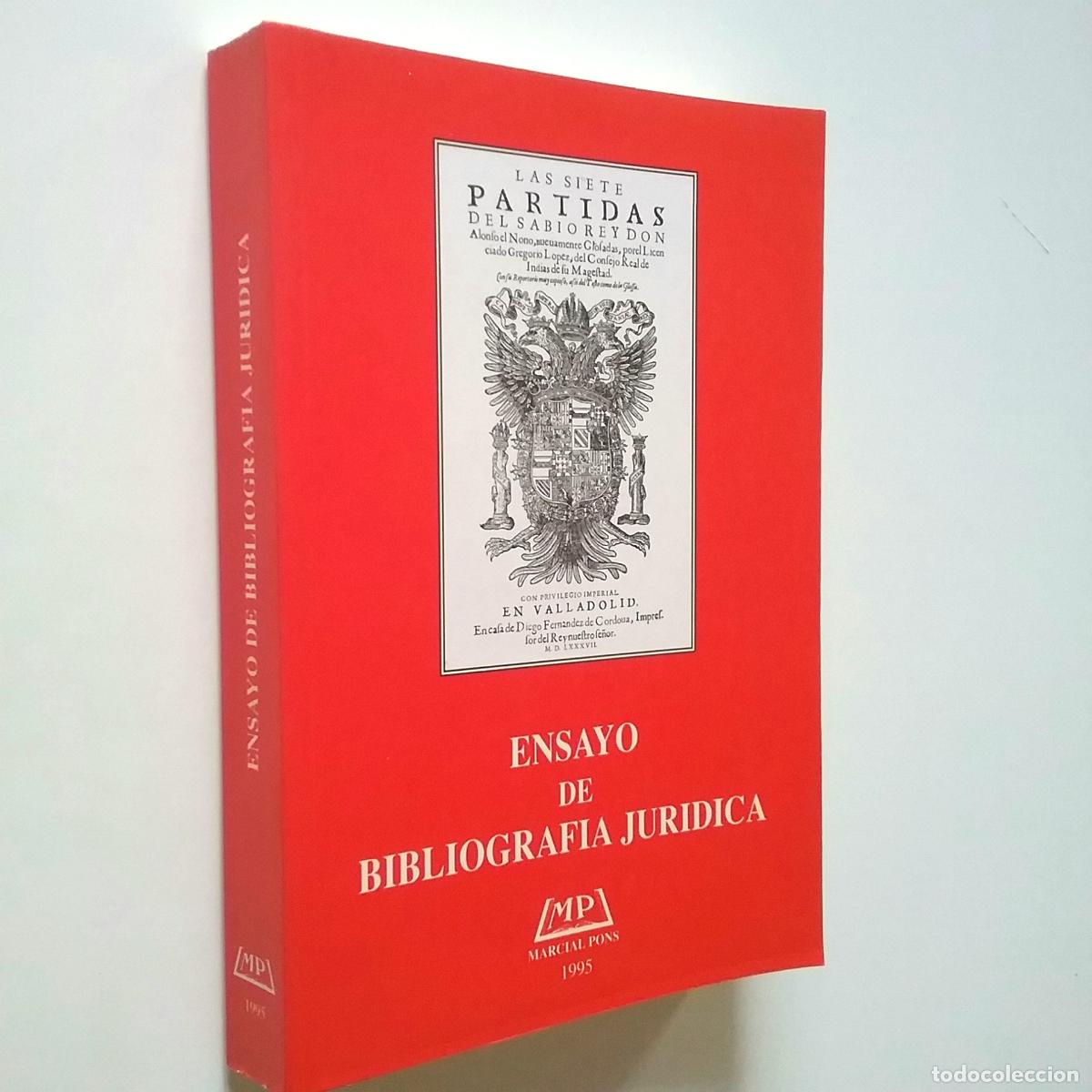 Libros: Ensayo de bibliograf&iacute;a jur&iacute;dica - Foto 1