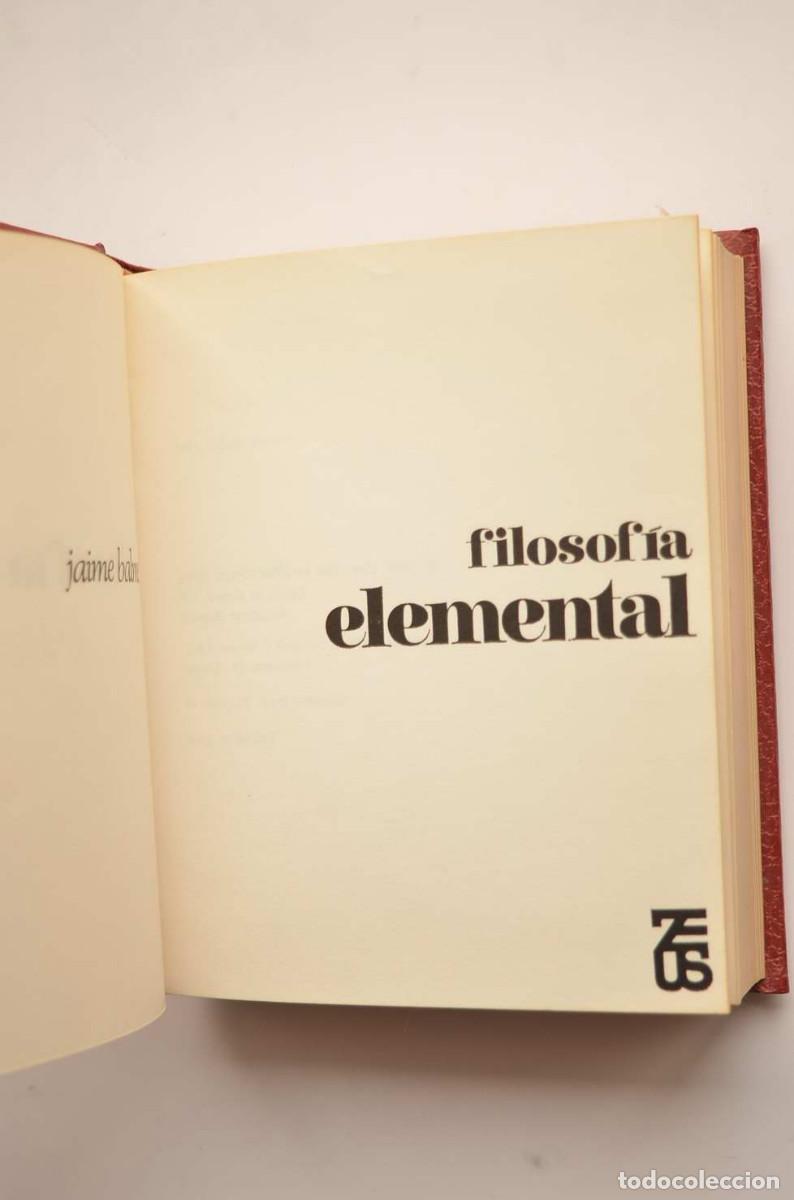 Libros: Filosof&iacute;a elemental - BALMES, Jaime - Foto 3
