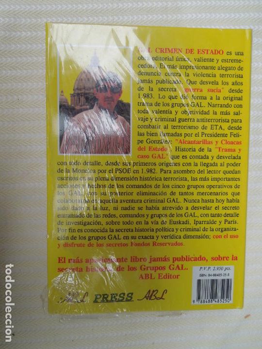 Libros: GAL CRIMEN DE ESTADO - ALVARO BAEZA - PRECINTADO - Foto 2