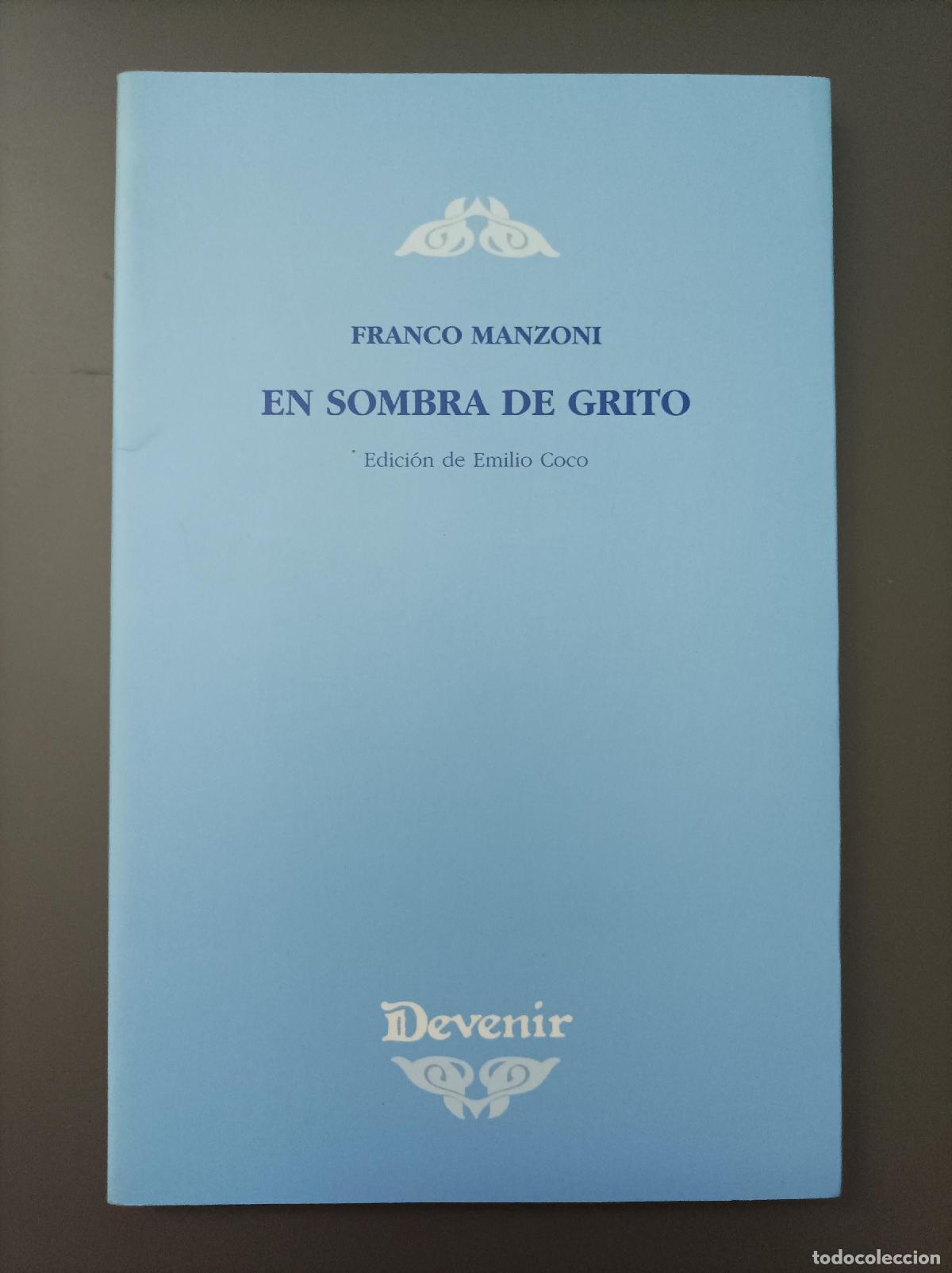 Libros: En sombra de grito - Manzoni, Franco. - Foto 1