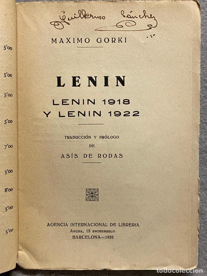 Libros: LENIN. - GORKI, M&Aacute;XIMO. - Foto 2