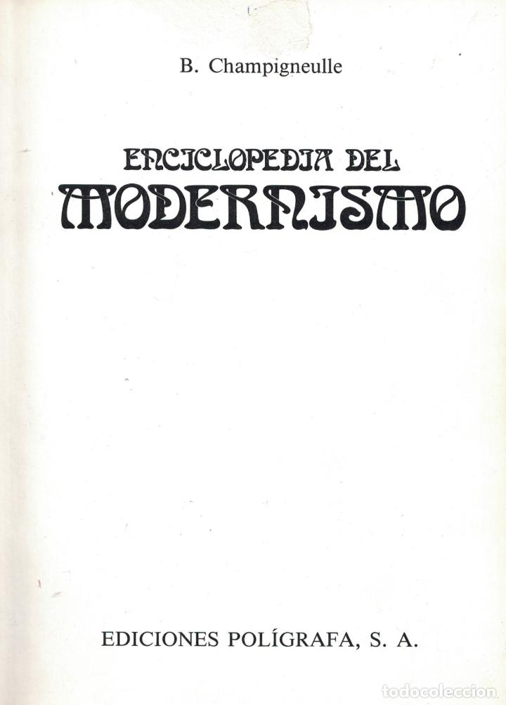 Libros: ENCICLOPEDIA DEL MODERNISMO. - Champigneulle. B., - Foto 1