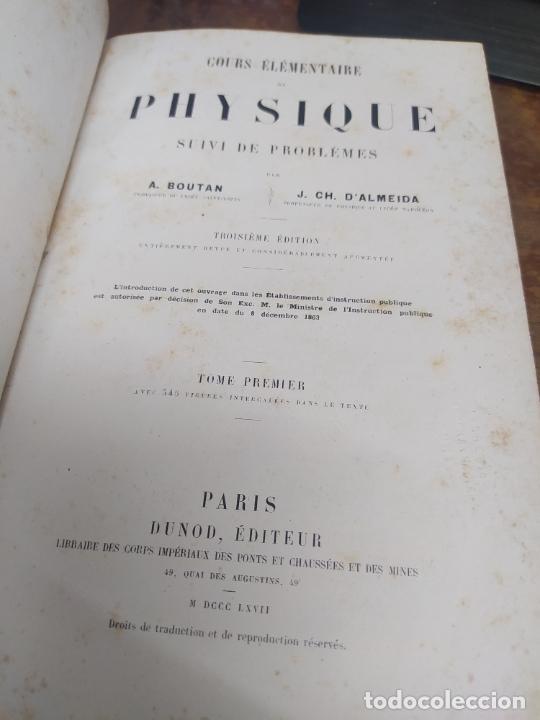 Libros: COURS ELEMENTAIRE PHYSIQUE. EN FRANCES 1867. L22975-246 - Foto 4