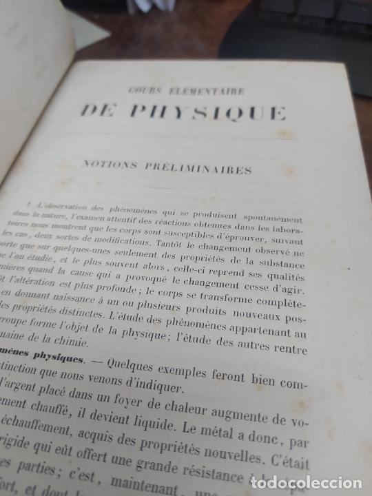 Libros: COURS ELEMENTAIRE PHYSIQUE. EN FRANCES 1867. L22975-246 - Foto 7