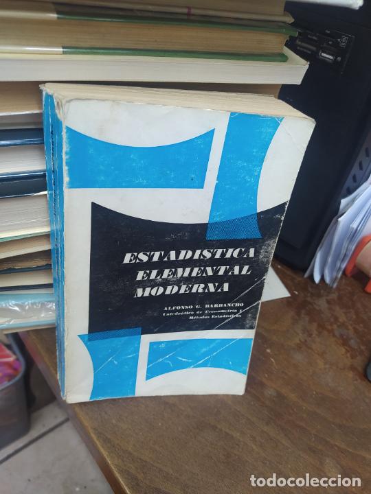 Libros: ESTAD&Iacute;STICA ELEMENTAL MODERNA. ALFONSO. G. BARBANCHO. L22975-248 - Foto 2