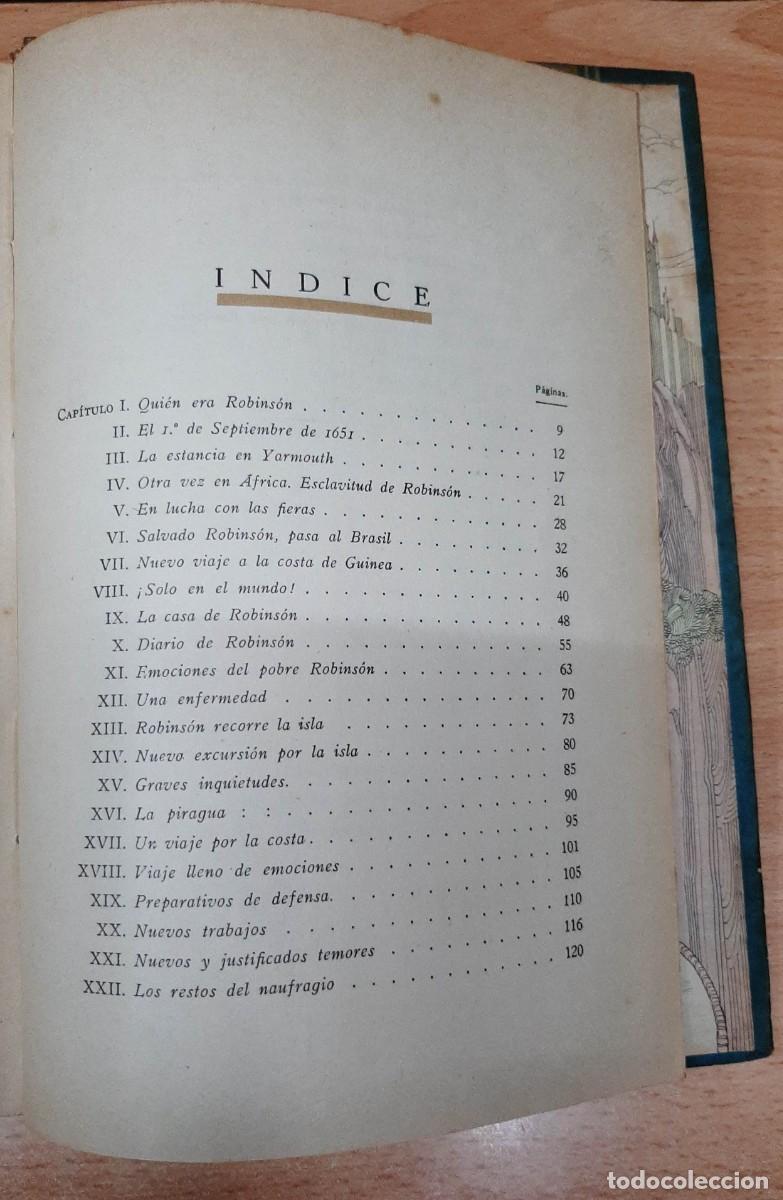 Libros: Robinson Crusoe, su vida y aventuras - Daniel de Foe - Foto 5