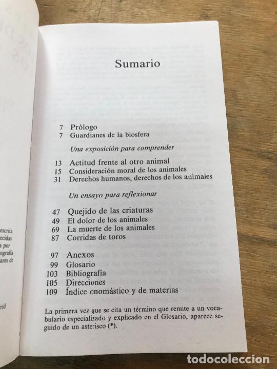 Libros: JES&Uacute;S MOSTER&Iacute;N. LOS DERECHOS DE LOS ANIMALES. - Foto 4