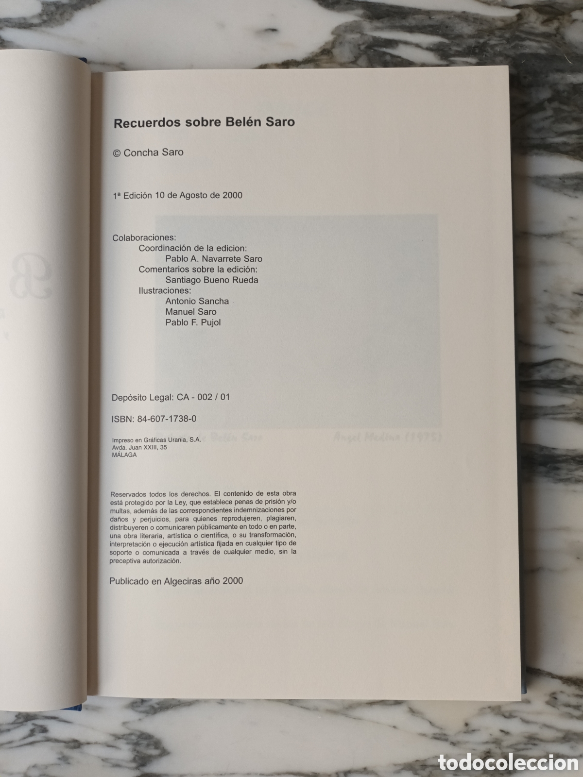 Libros: RECUERDOS SOBRE BEL&Eacute;N SARO - CONCHA SARO - 2000 - Foto 3