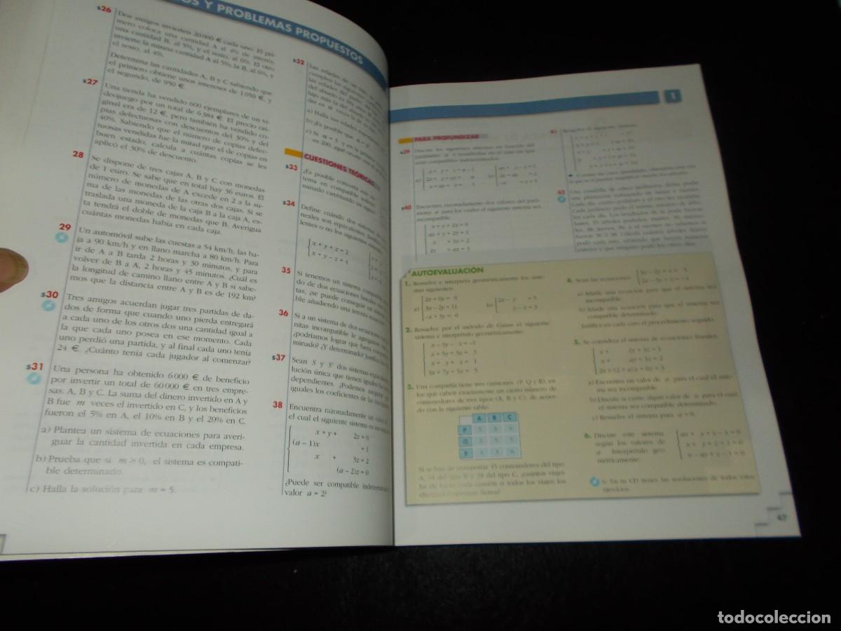 Libros: MATEM&Aacute;TICAS II BACHILLERATO 2 2&ordm;. CON CD. ANAYA 2009. LIBRO DE TEXTO, ESCOLAR - Foto 2
