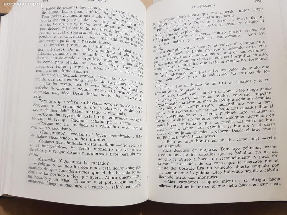 Libros: ZANE GREY - OBRAS SELECTAS - ED. GARROGGIO - A&Ntilde;O 1976 - Foto 8