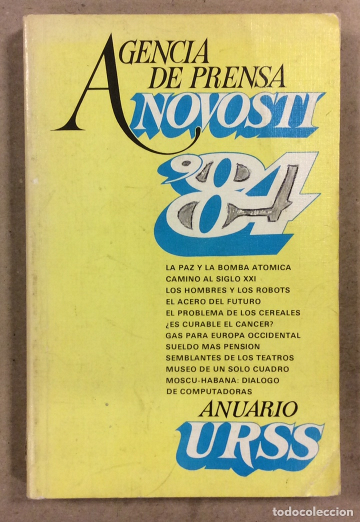 Libros: AGENCIA DE PRENSA NOVOSTI &lsquo;84. ANUARIO URSS.