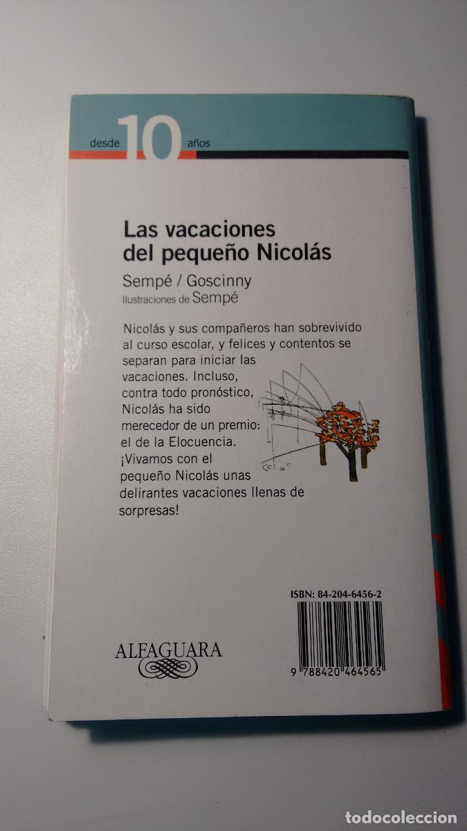 Libros: Las vacaciones del peque&ntilde;o Nicol&aacute;s. Semp&eacute; Goscinny - Foto 2