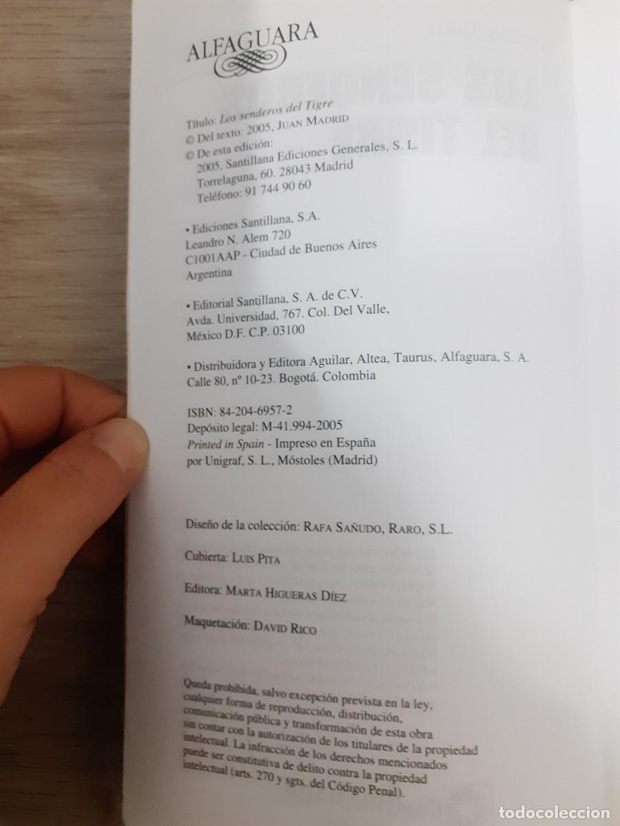Libros: Los Senderos del Tigre. Juan Madrid - Foto 3