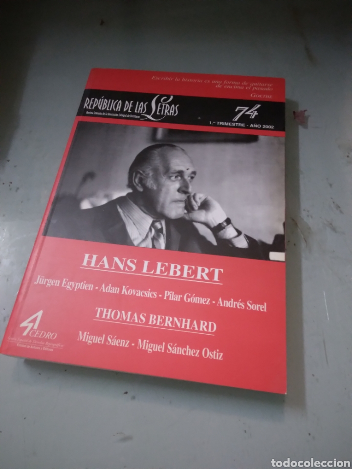 Libros: Hans Lebert, Rep&uacute;blica de las letras - Foto 1