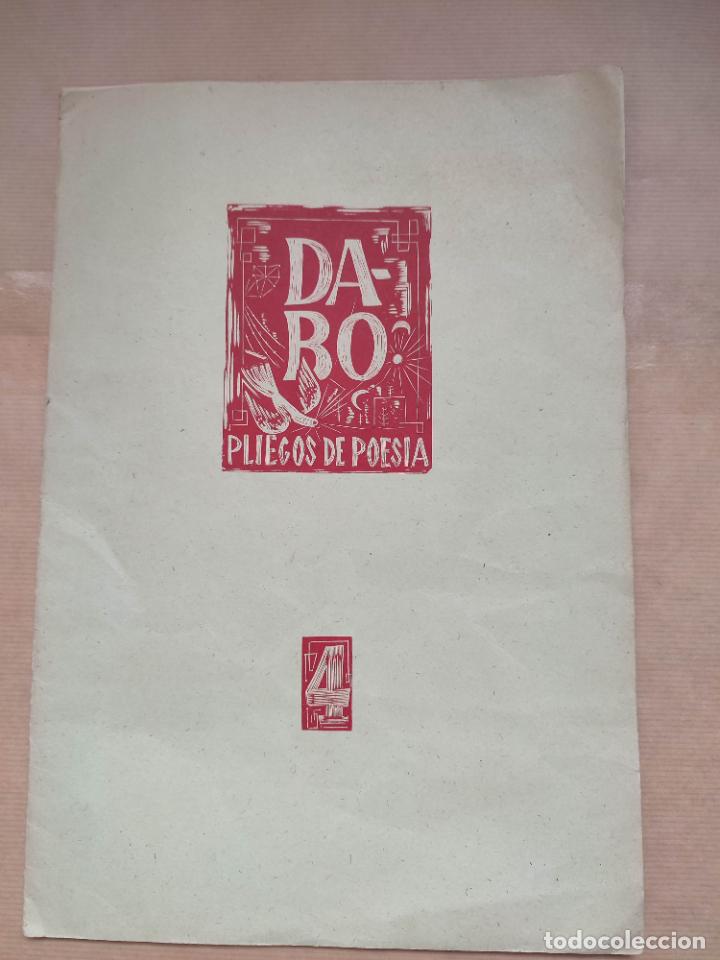 Libros: DABO. PLIEGOS DE POES&Iacute;A. N&Uacute;MERO 4 - Foto 1