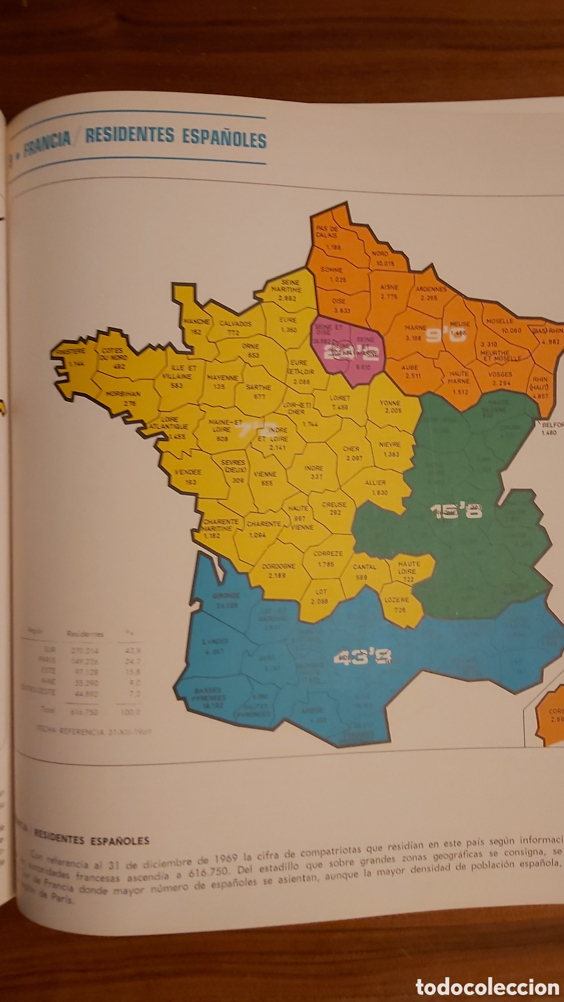 Libros: ATLAS DE LA EMIGRACI&Oacute;N ESPA&Ntilde;OLA A&Ntilde;O 1970 - Foto 2