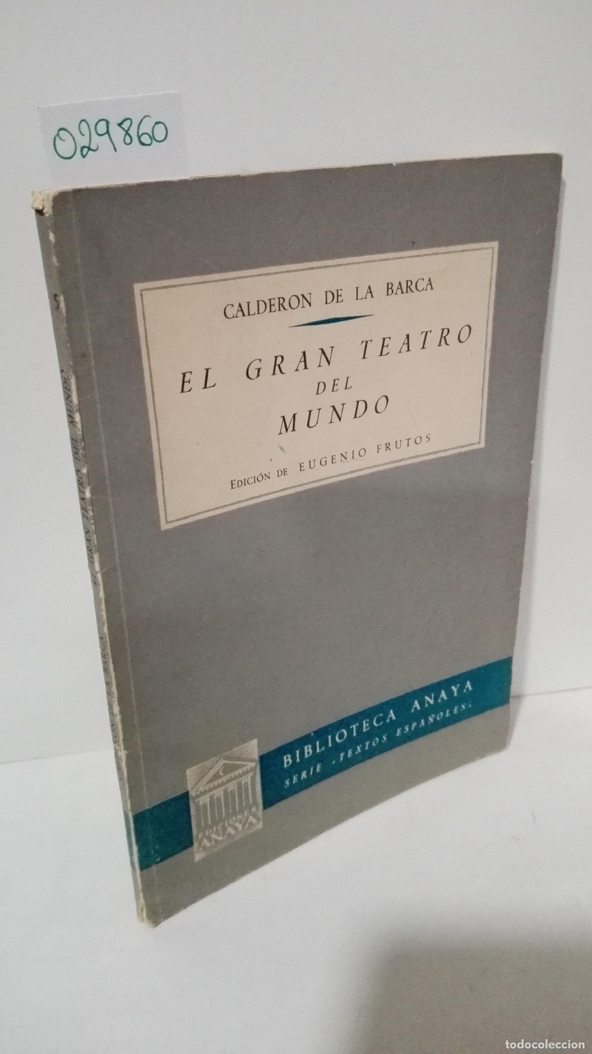 Libros: EL GRAN TEATRO DEL MUNDO - Calderon de la Barca, Pedro - Foto 1