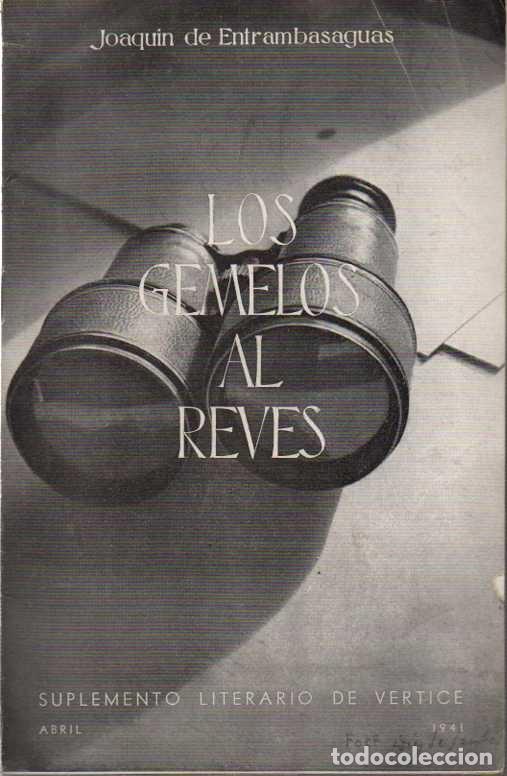 Libros: LOS GEMELOS AL REVES. - ENTRAMBASAGUAS, Joaqu&iacute;n de. - Foto 1