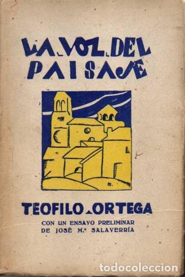 Libros: LA VOZ DEL PAISAJE. - ORTEGA, Te&oacute;filo. - Foto 1