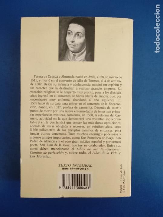 Libros: LIBRO DE LA VIDA LAS MORADAS DE SANTA TERESA DE JESUS A&Ntilde;O 1995 PML EDICIONES - Foto 2