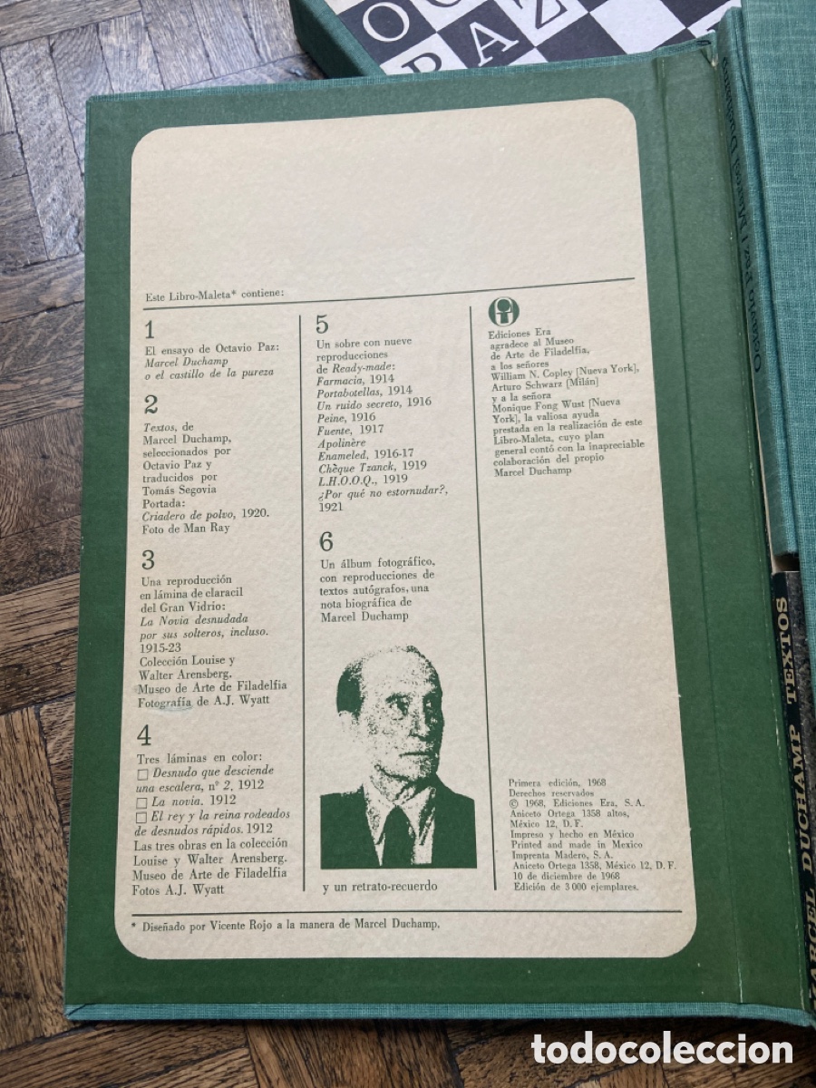 Libros: Libro maleta Octavio PAZ & Marcel DUCHAMP - Era (1968) - Foto 3