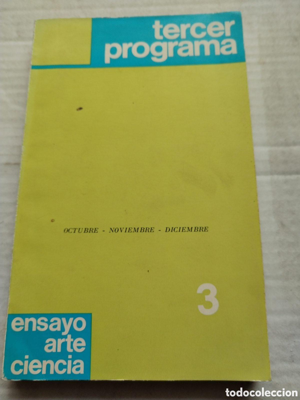 Libros: TERCER PROGRAMA/ENSAYO ARTE CIENCIA - Foto 1