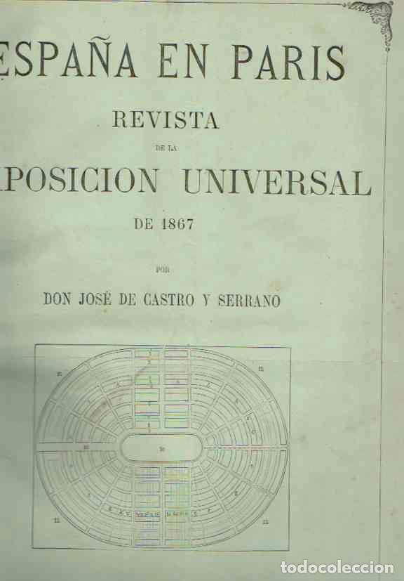 Libros: Espa&ntilde;a en Par&iacute;s - Castro y Serrano, Jos&eacute; de - Foto 1
