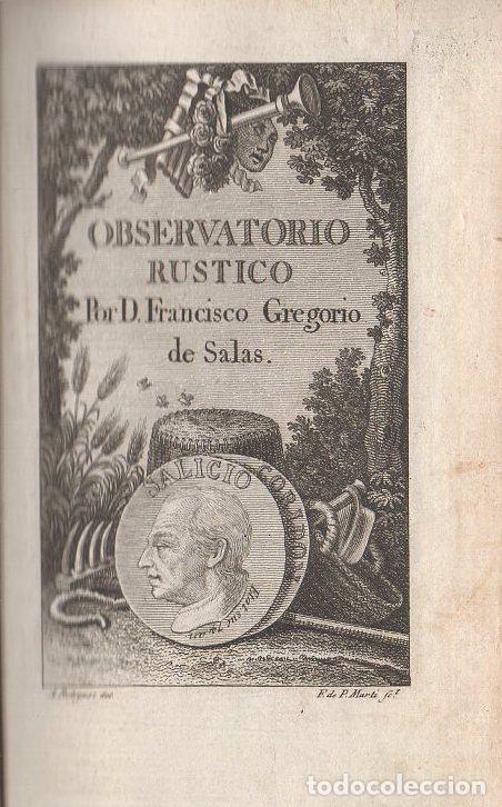 Libros: Observatorio R&uacute;stico - De Salas, Francisco Gregorio - Foto 1