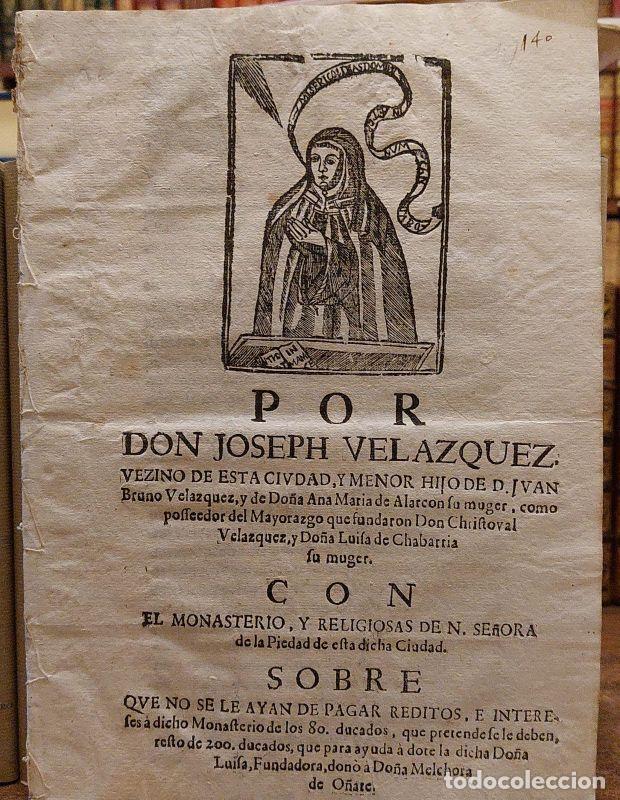 Libros: POR DON JOSEPH VELAZQUEZ, vezino de esta ciudad, y menor hijo &hellip; como poseedor del Mayorazgo que fu