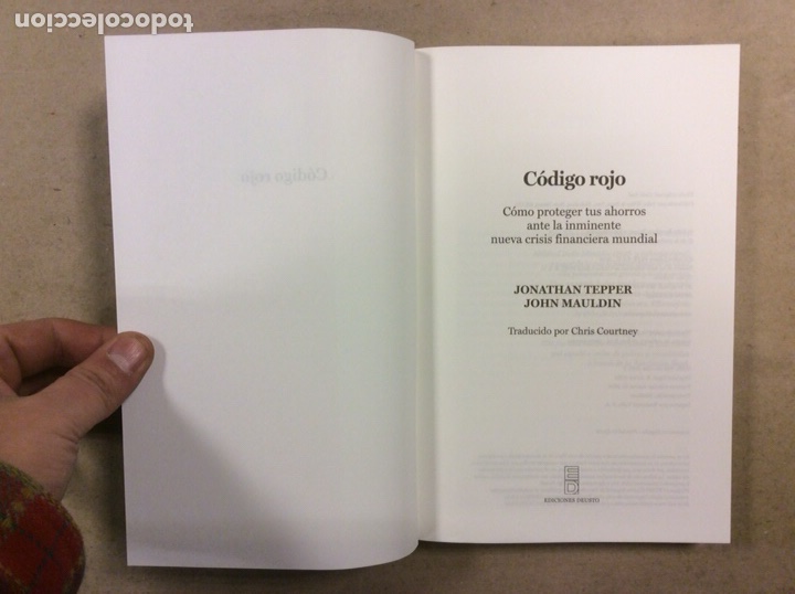 Libros: C&Oacute;DIGO ROJO. JONATHAN TEPPER Y JOHN MAULDIN. C&Oacute;MO PROTEGER TUS AHORROS - Foto 2