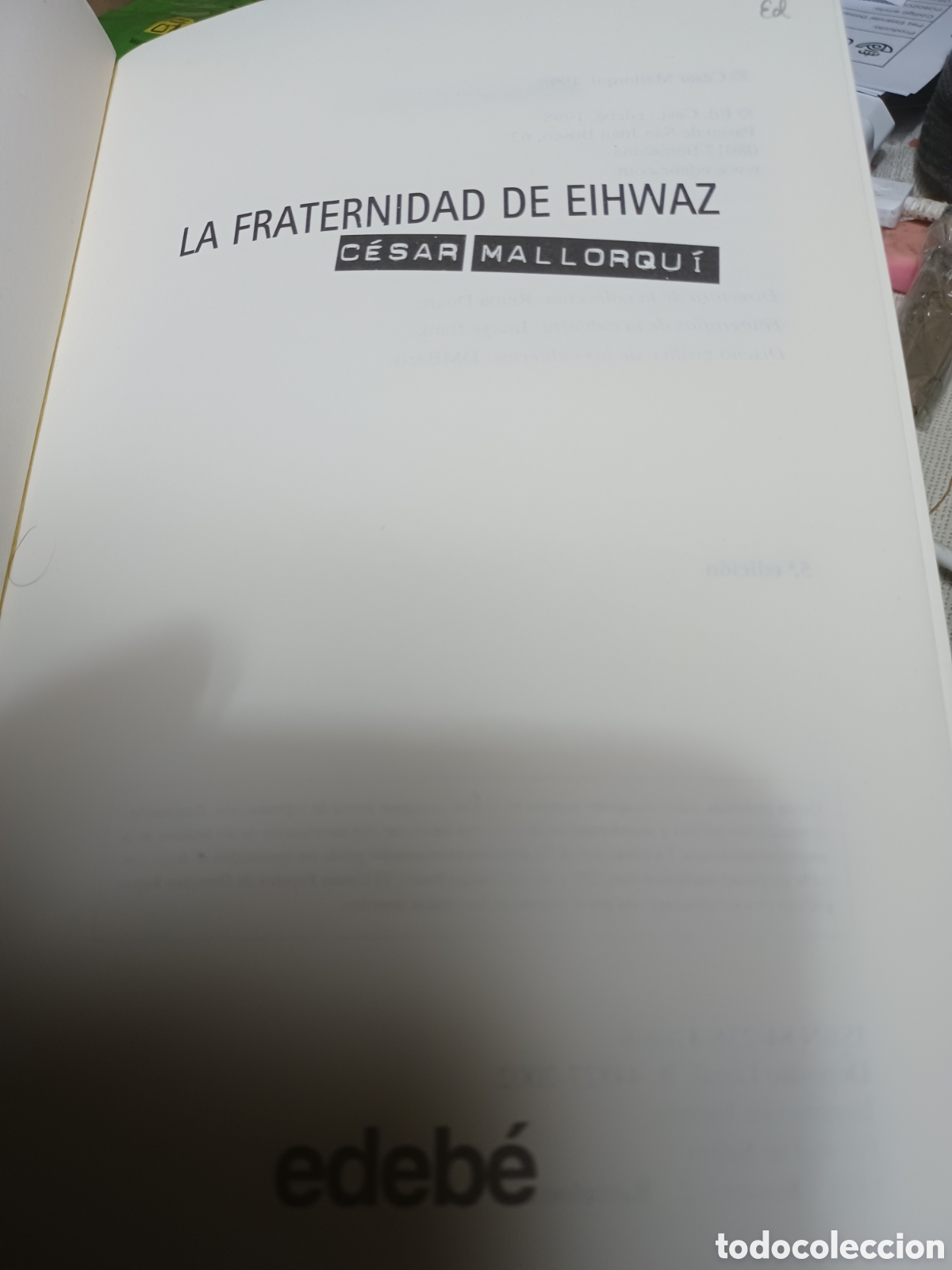 Libros: Barybook C61. La fraternidad de eihwaz n&oacute;madas C&eacute;sar Mallorqu&iacute; - Foto 3