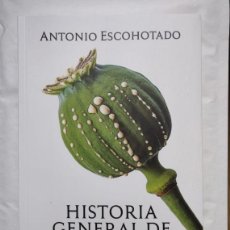 Libros: HISTORIA GENERAL DE LAS DROGAS I - ANTONIO ESCOHOTADO. Lote 382666029