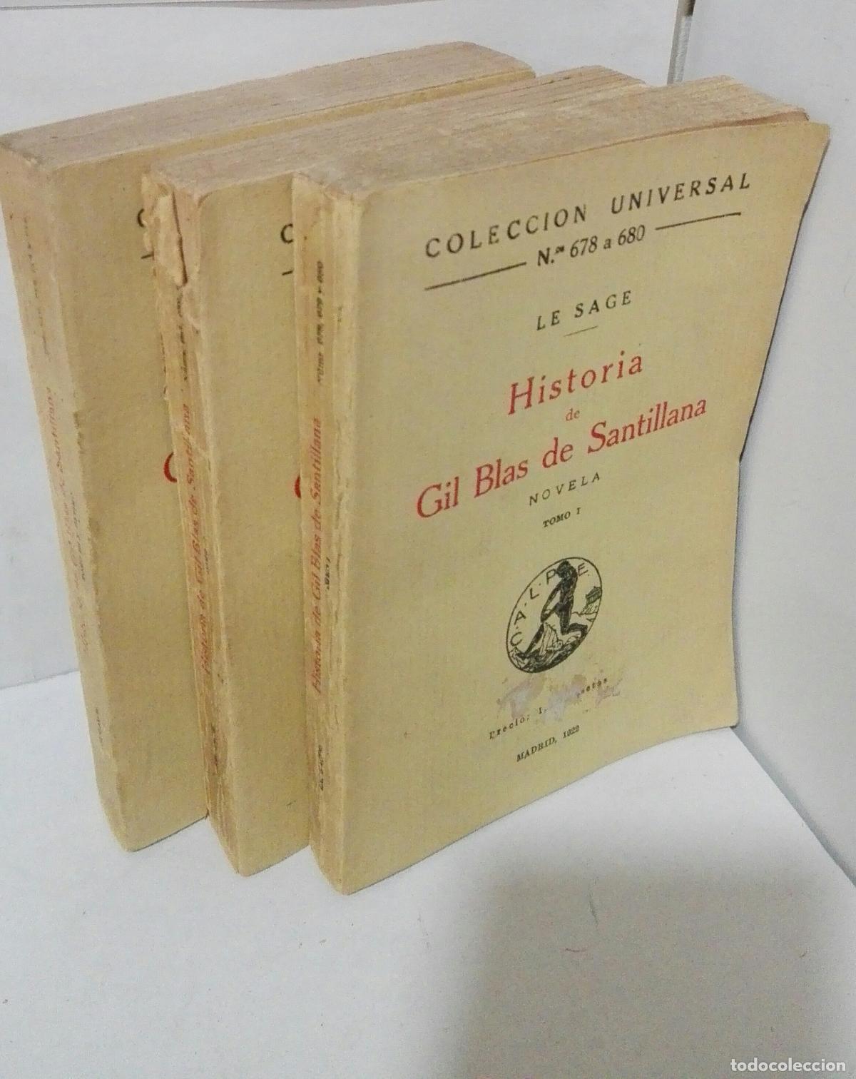 Libros: HISTORIA DE GIL BLAS DE SANTILLANA - Le Sage - Foto 1