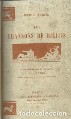 Libros: Les chansons de Bilitis-PIERRE LOUYS - LOUYS, PIERRE - Foto 2