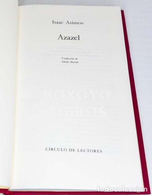 Libros: ASIMOV, Isaac. Azazel. Traducci&oacute;n de Adolfo Mart&iacute;n - Foto 2