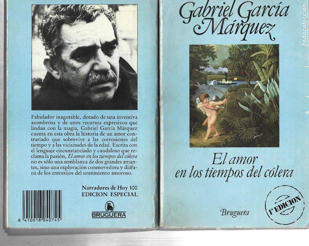 Libros: EL AMOR EN LOS TIEMPOS DEL COLERA-GABRIEL GARCIA MARQUEZ