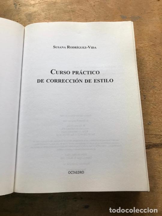 Libros: CURSO PR&Aacute;CTICO DE CORRECCI&Oacute;N DE ESTILO. SUSANA RODR&Iacute;GUEZ - VIDA. - Foto 2