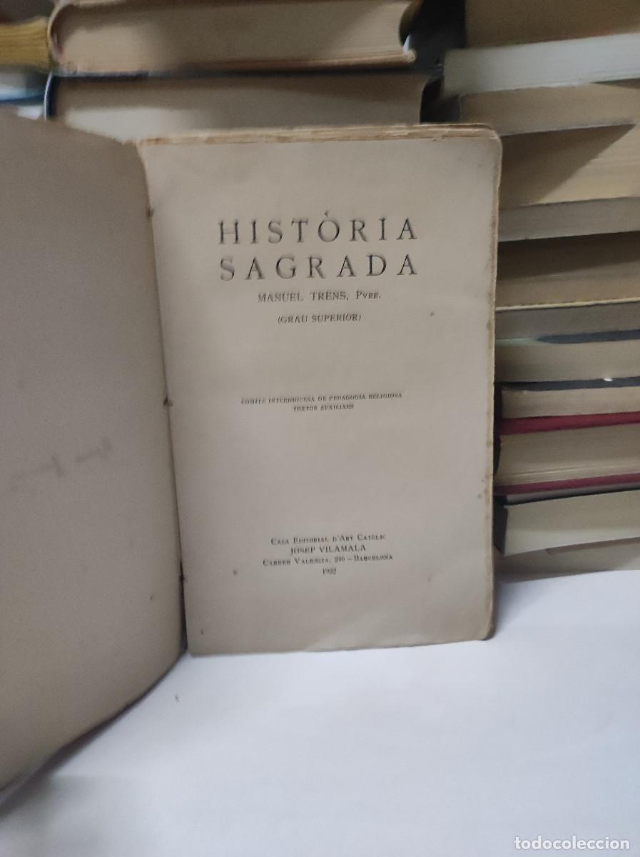 Libros: Historia sagrada Manuel Trens - Foto 2