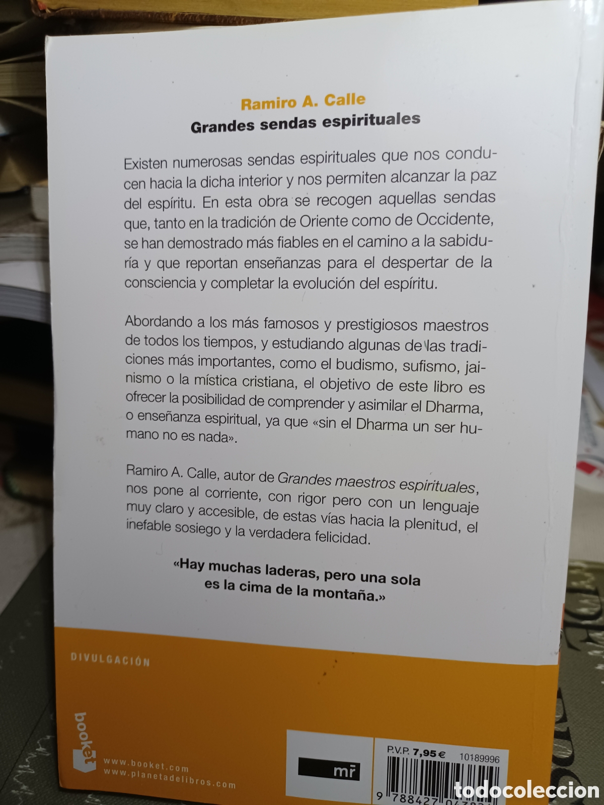 Libros: Barybook C62. Grandes sendas espirituales Ramiro A.calle - Foto 2