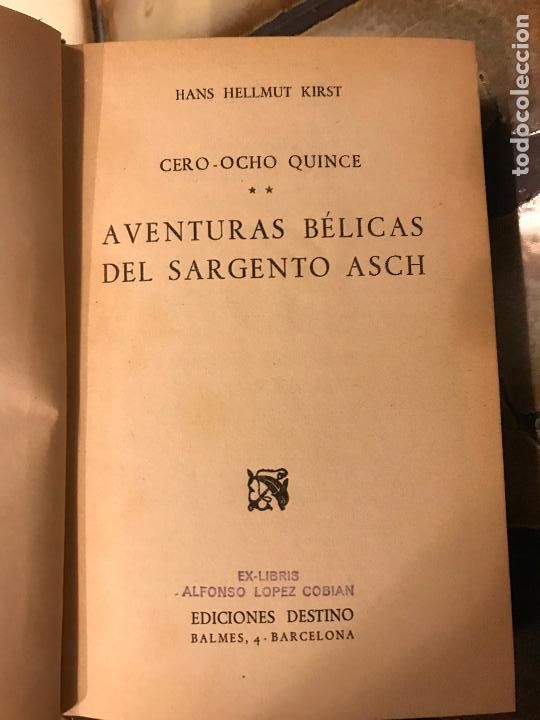 Libros: Aventuras b&eacute;licas del sargento Asch. Hans Hellmut Kirst. - Foto 2