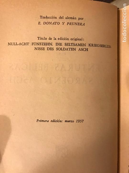 Libros: Aventuras b&eacute;licas del sargento Asch. Hans Hellmut Kirst. - Foto 3